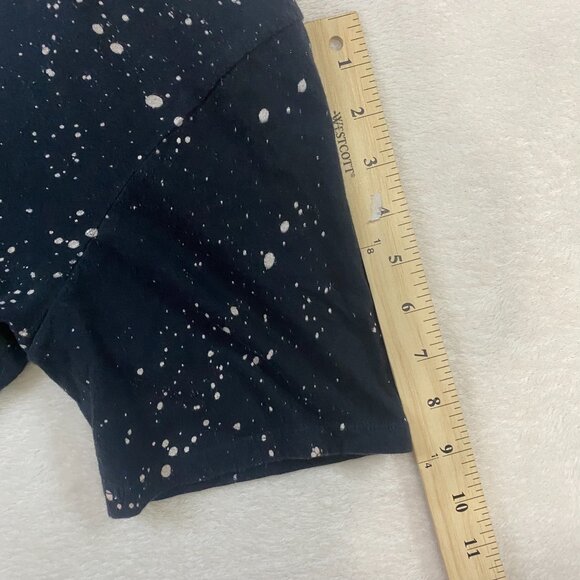 Nike The Nike Tee Paint Splatter Center Swoosh T-Shirt Black White Size Large - Picture 7 of 7